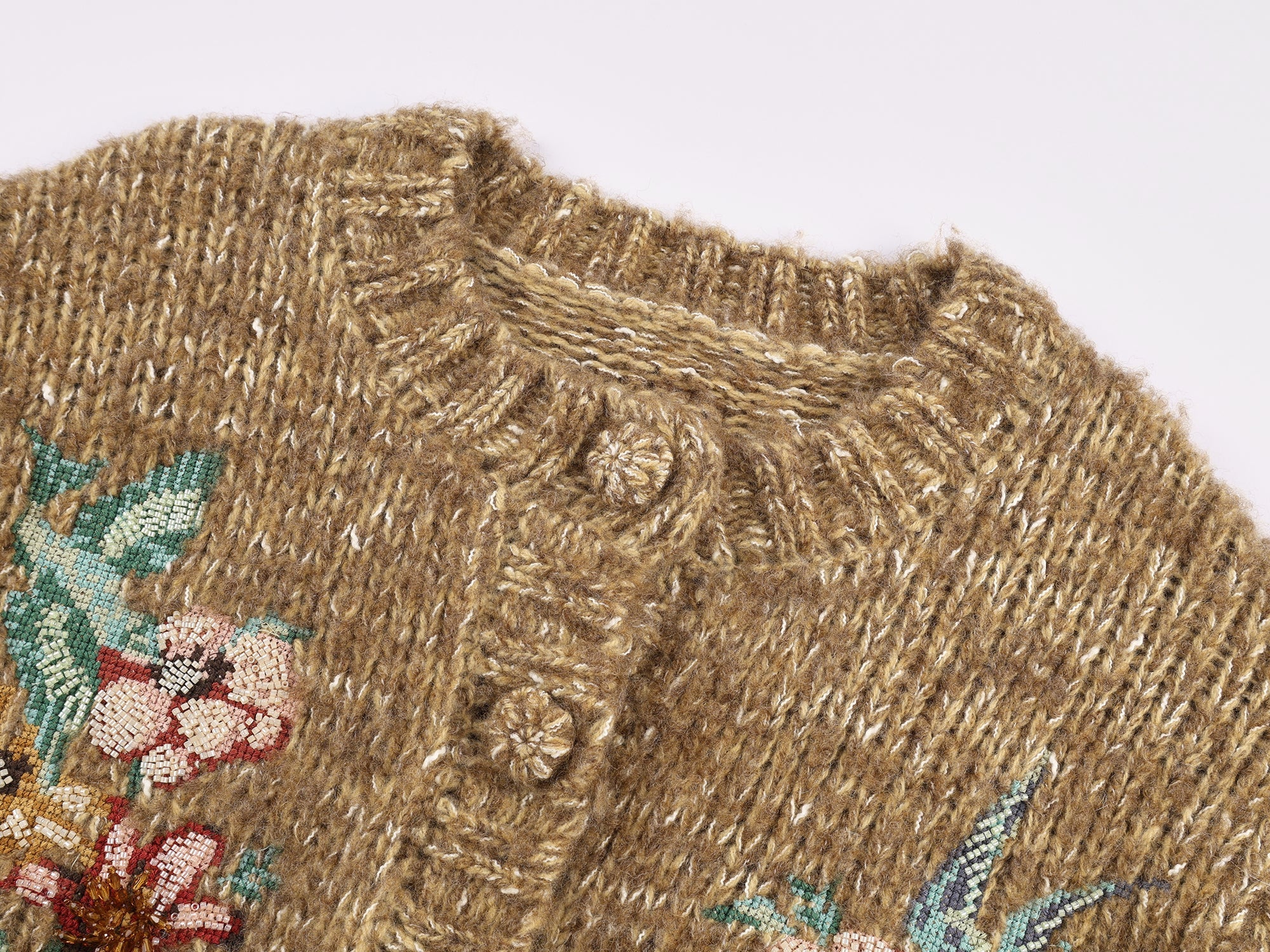 Magical garden beaded knit cardigan