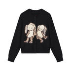 Bunny sprite knit cardigan