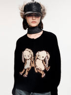 Bunny sprite knit cardigan