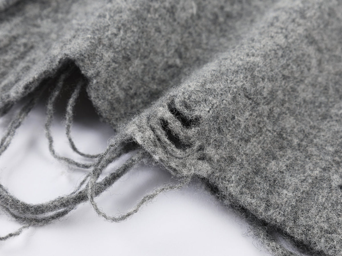 Felted wool knit cardigan