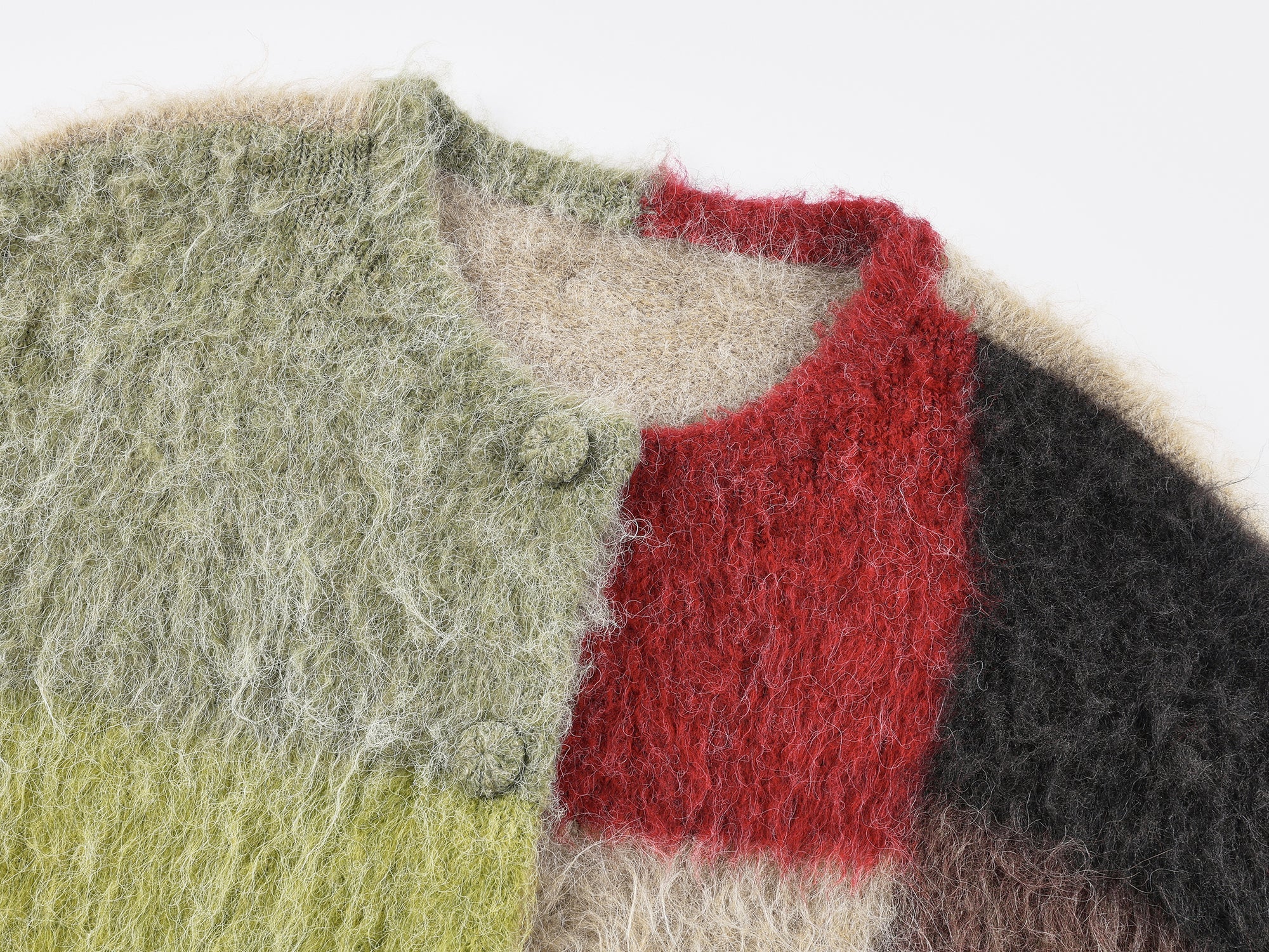 Color block knit cardigan