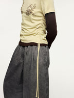 Magical garden beaded layered t-shirt