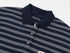 Magical garden floral striped polo shirt