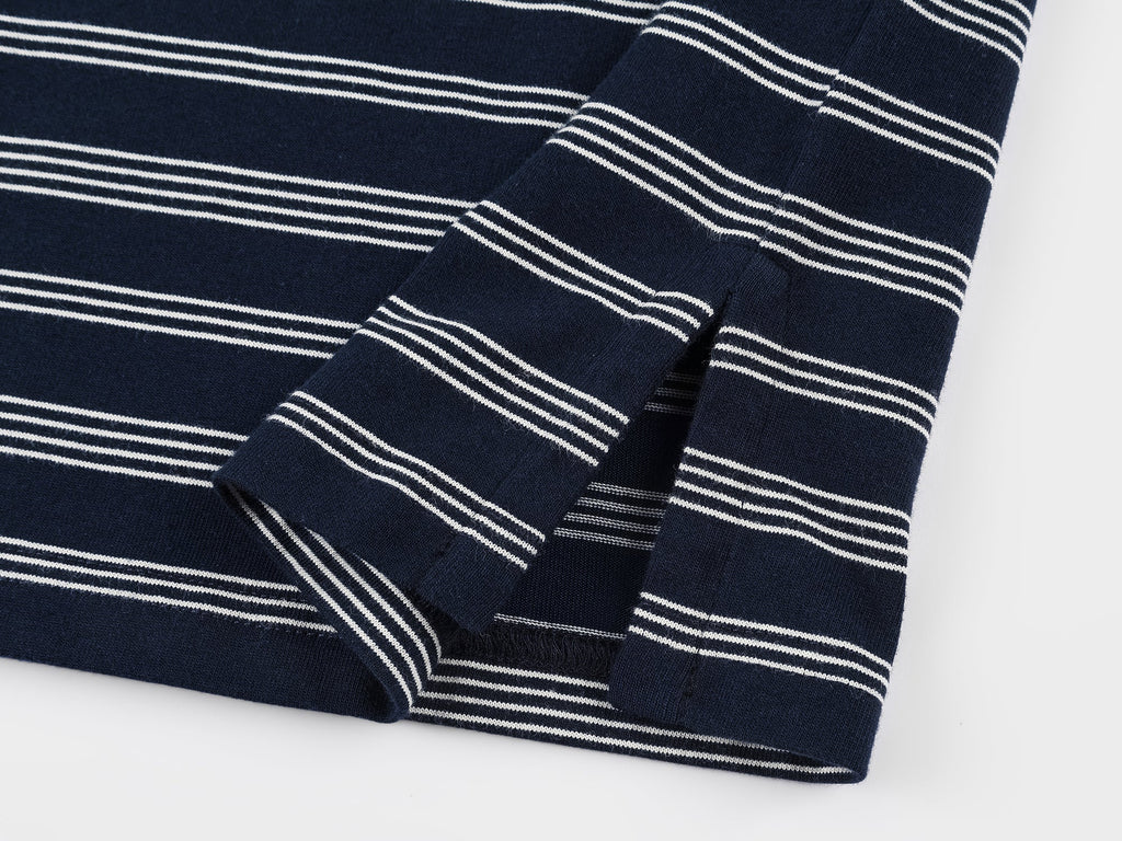Magical garden floral striped polo shirt