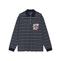 Magical garden floral striped polo shirt