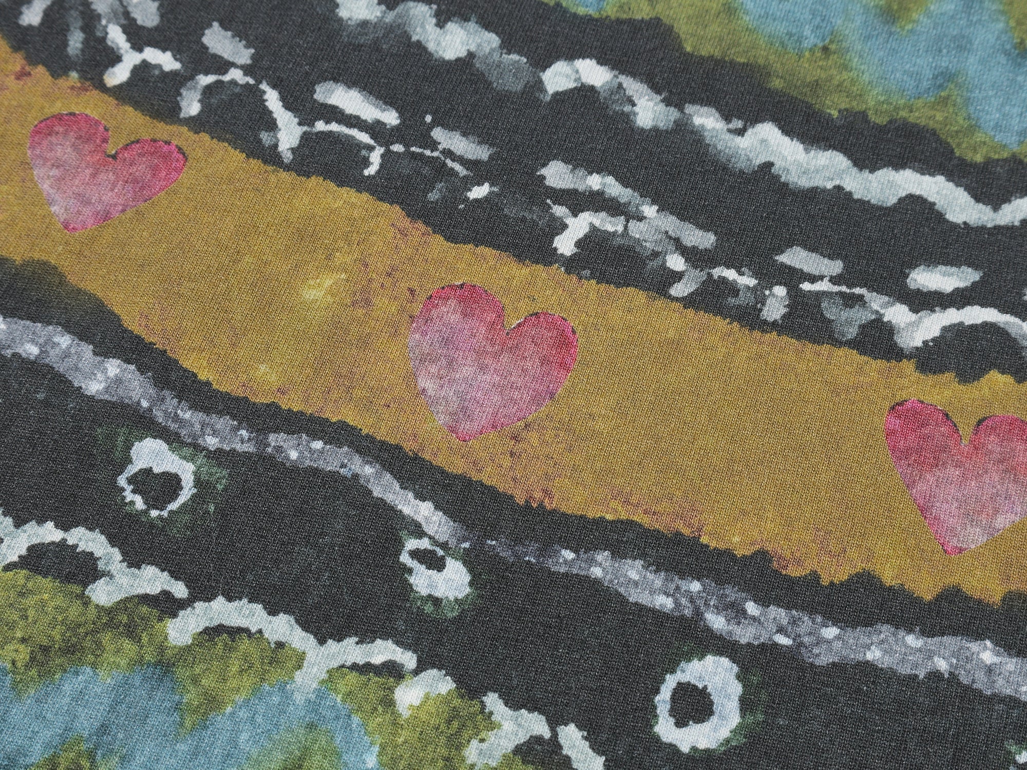 Hand-drawn fair isle print long sleeve t-shirt