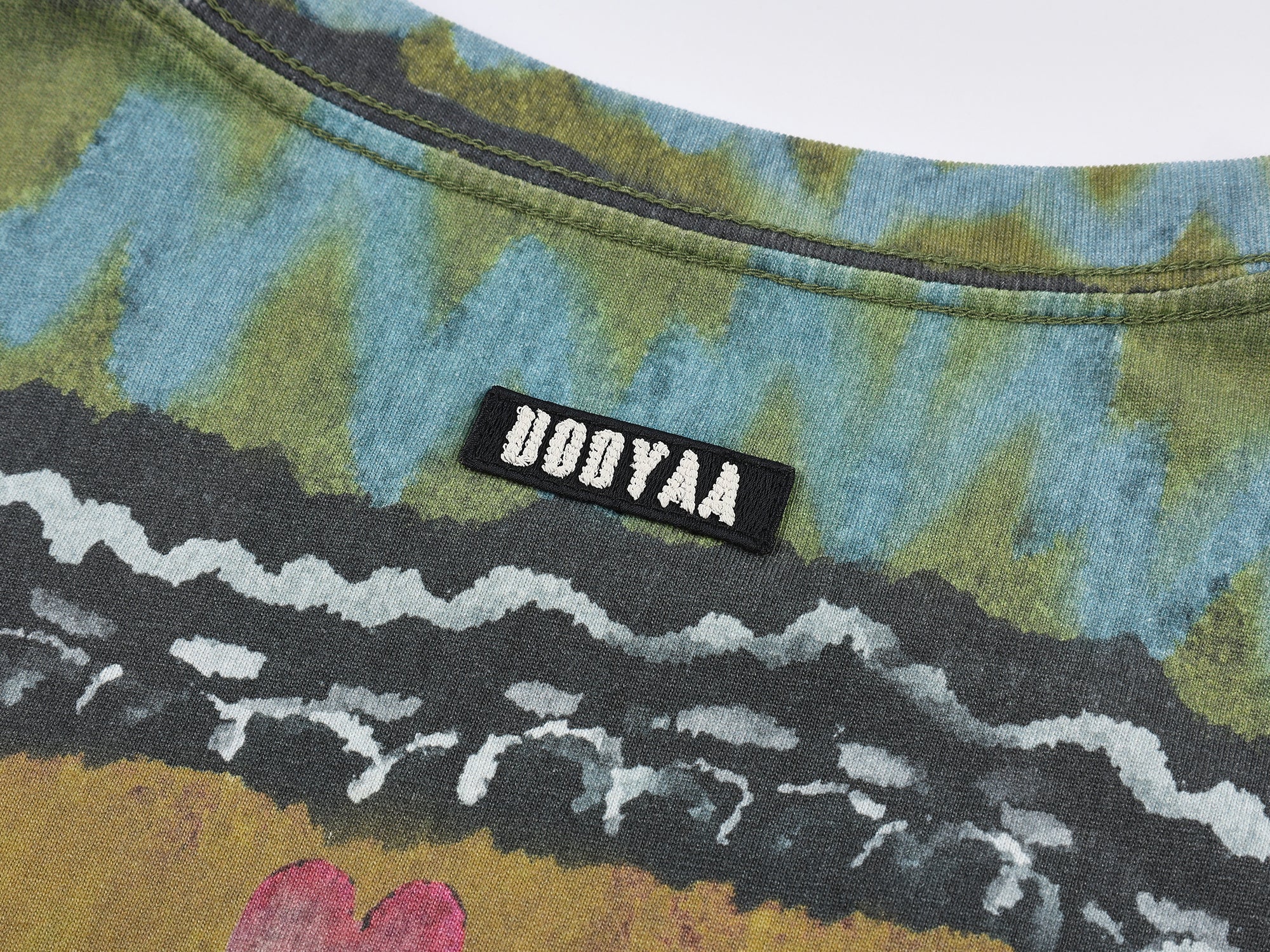 Hand-drawn fair isle print long sleeve t-shirt