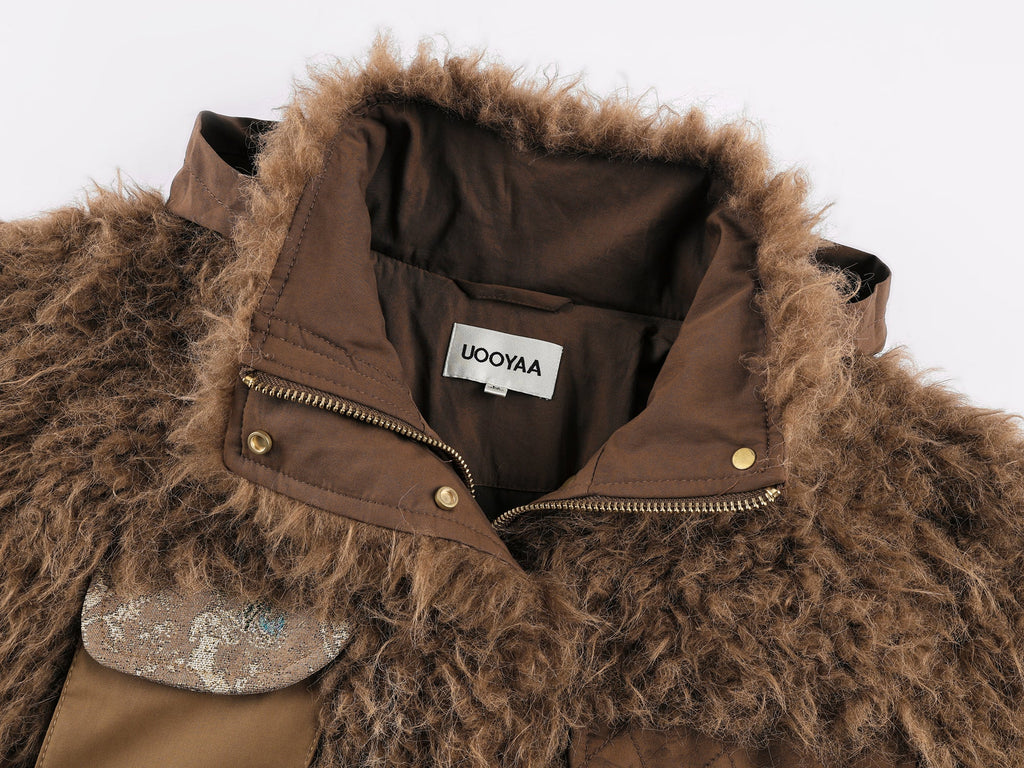 Plush field jacket