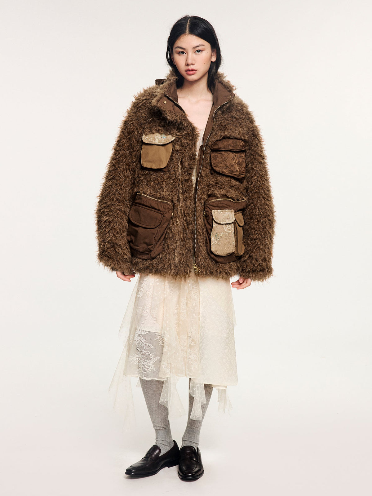 Plush field jacket