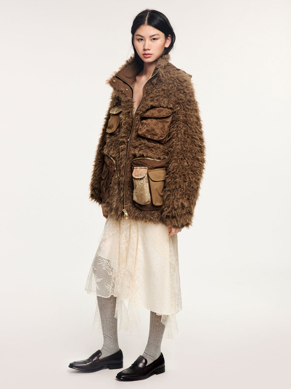 Plush field jacket