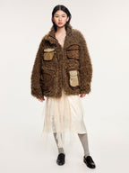 Plush field jacket