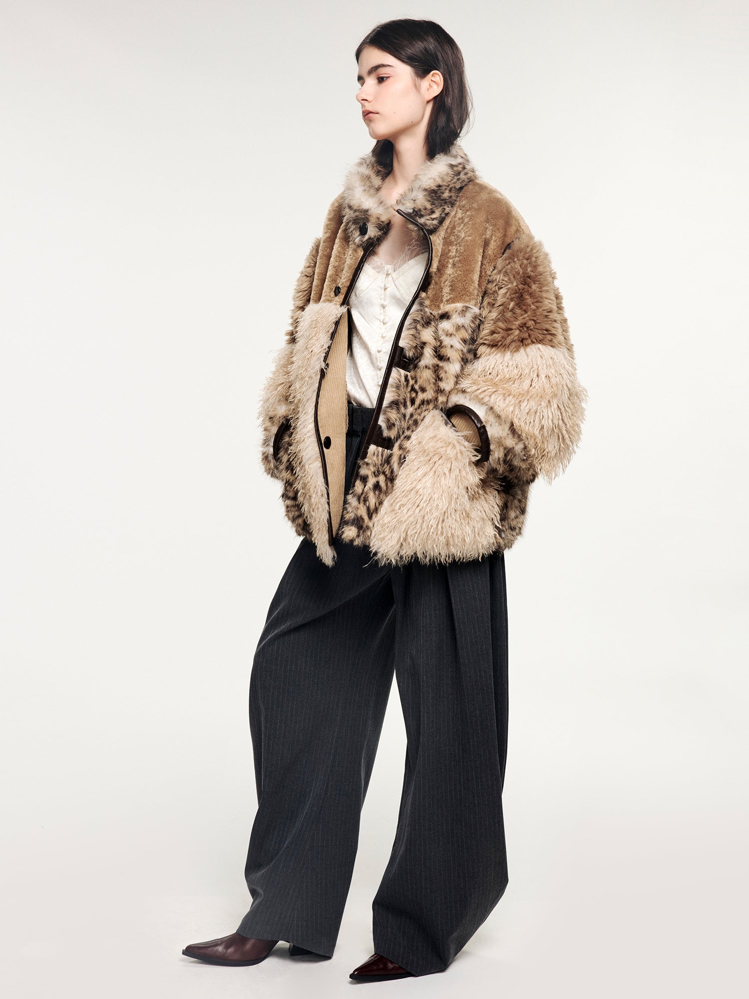 Reversible fleece panel jacket