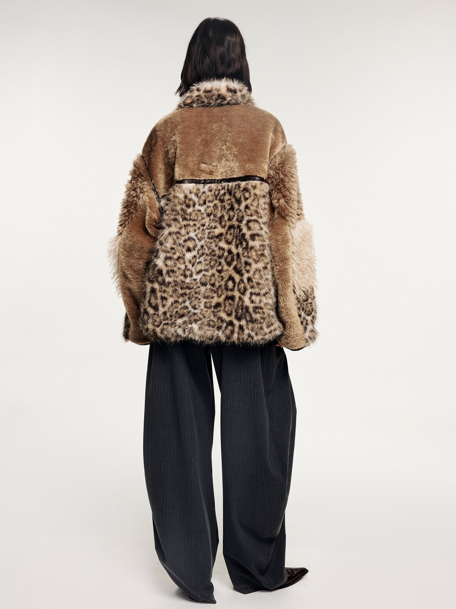 Reversible fleece panel jacket