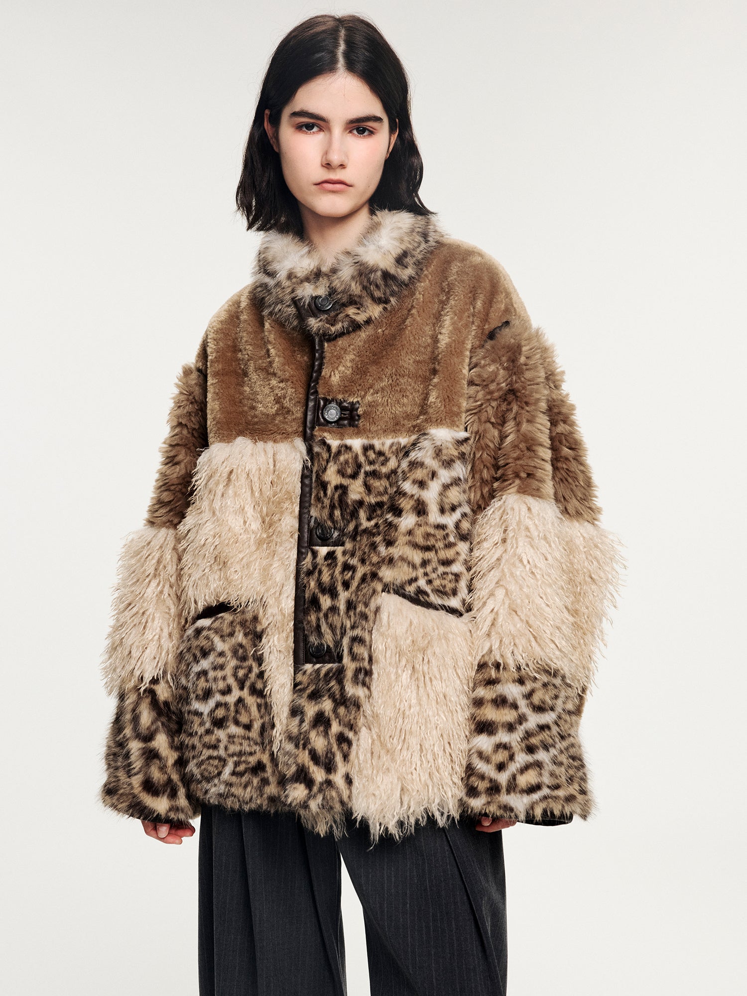 Reversible fleece panel jacket