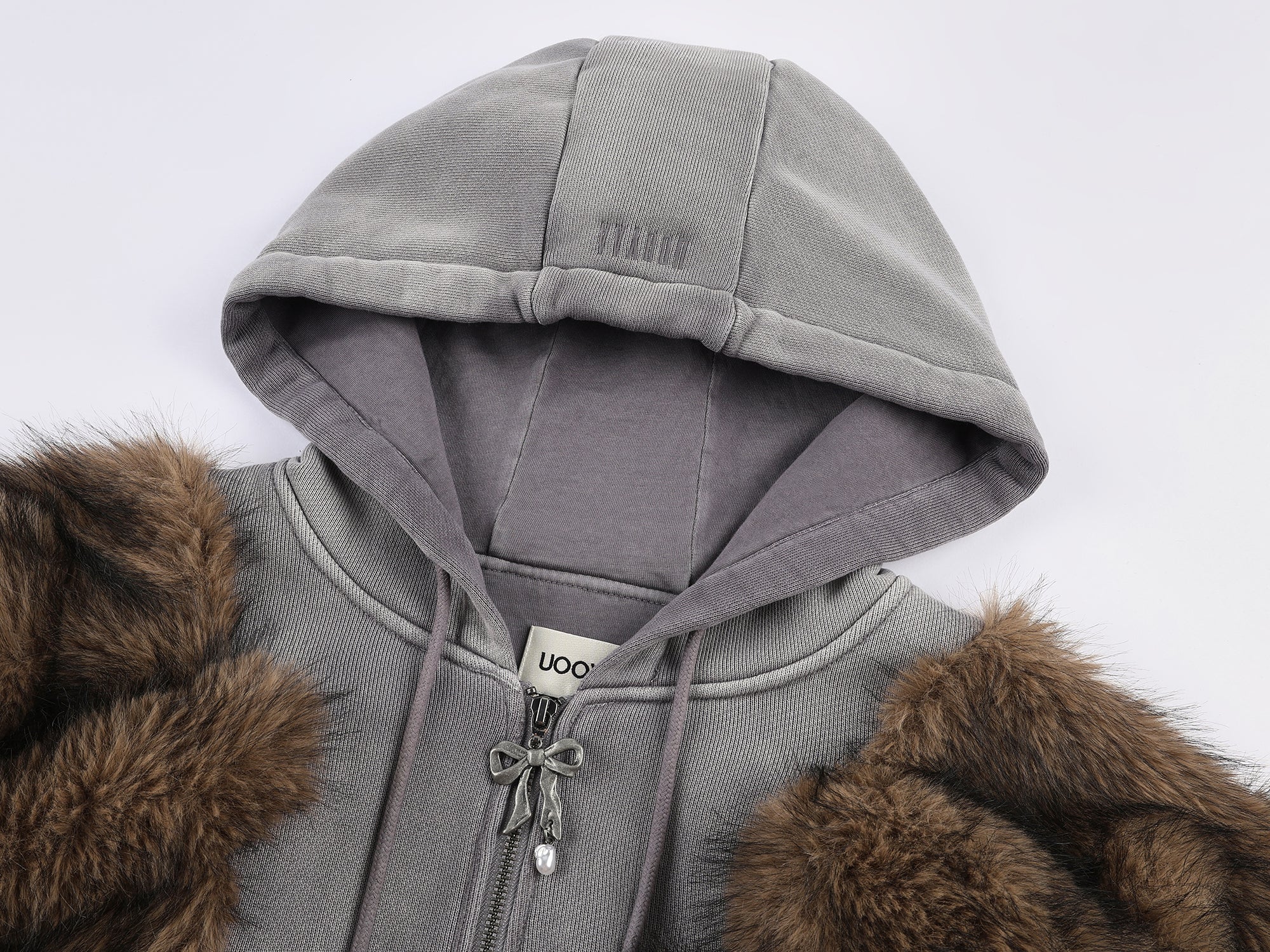 Furry bunny sprite hooded hoodie jacket