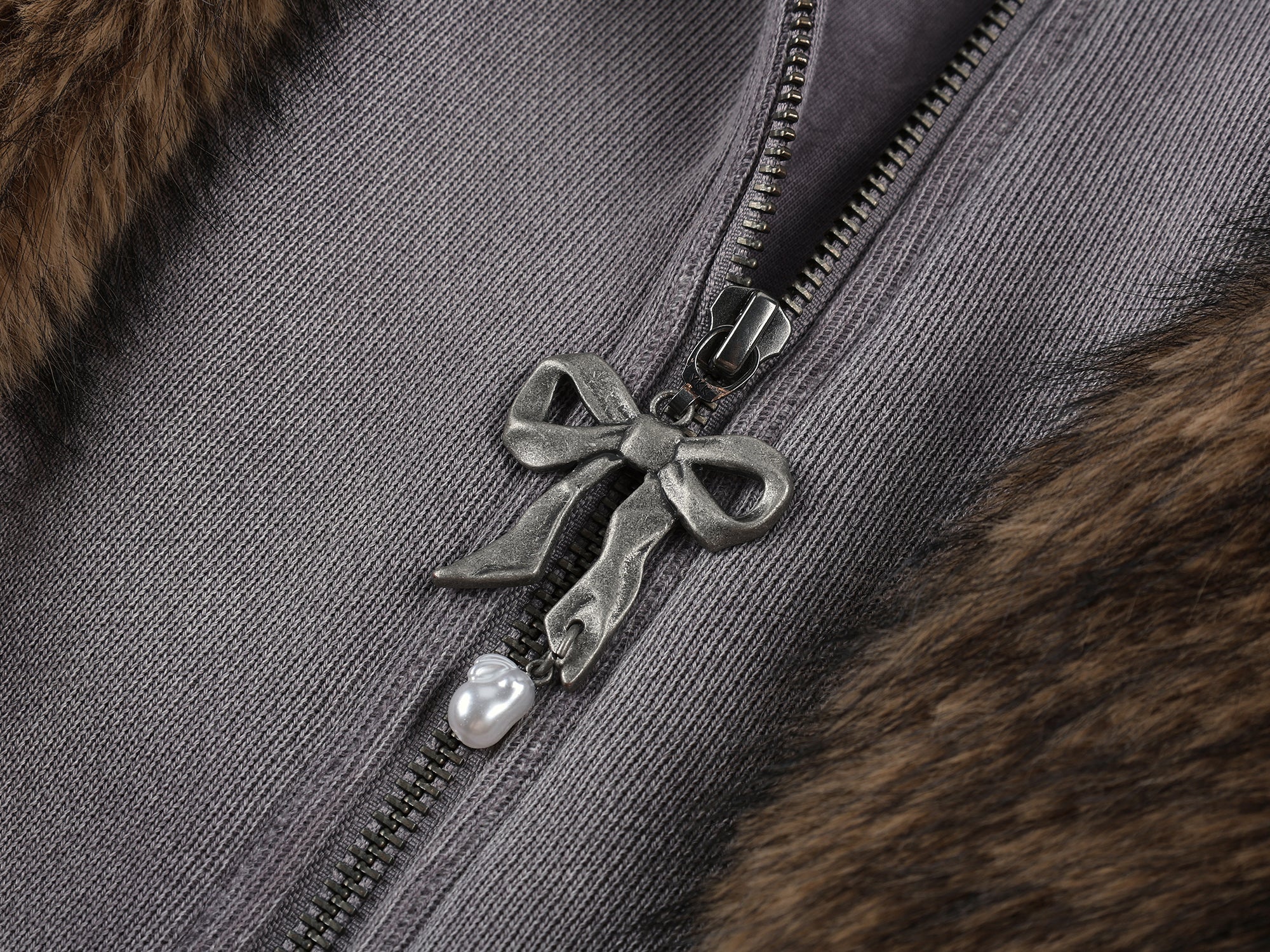 Furry bunny sprite hooded hoodie jacket