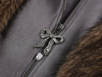 Furry bunny sprite hooded hoodie jacket