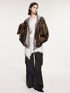 Furry bunny sprite hooded hoodie jacket