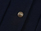 Hoodie-layered look wool blazer