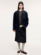 Wool college blazer