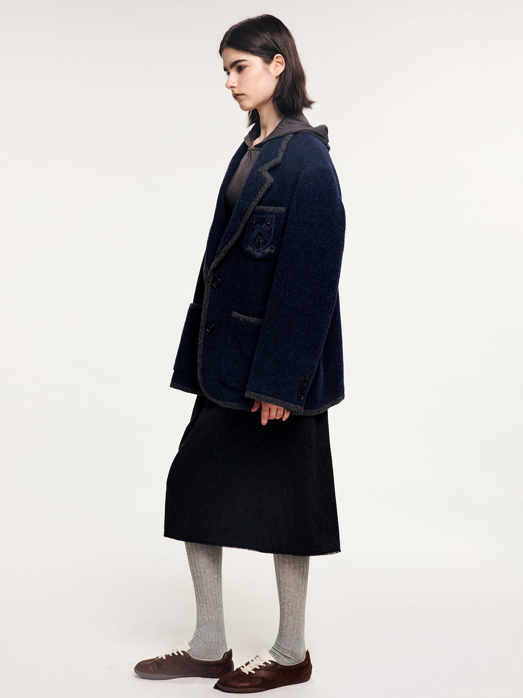 Wool college blazer