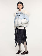 Ostrich-feather N2B down jacket