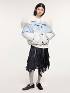 Ostrich-feather N2B down jacket