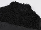 Fleece panel down jacket