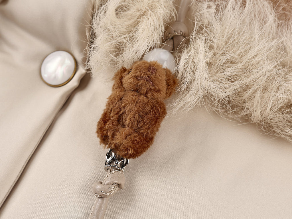 Bear-inspired puffer jacket