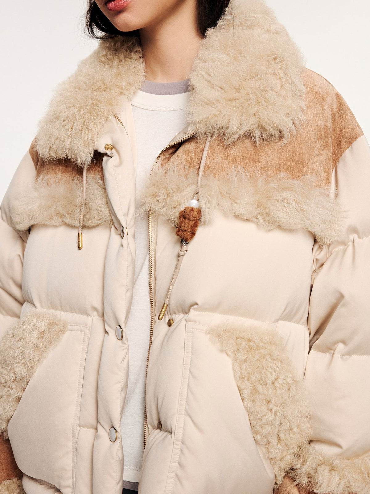 Bear-inspired puffer jacket