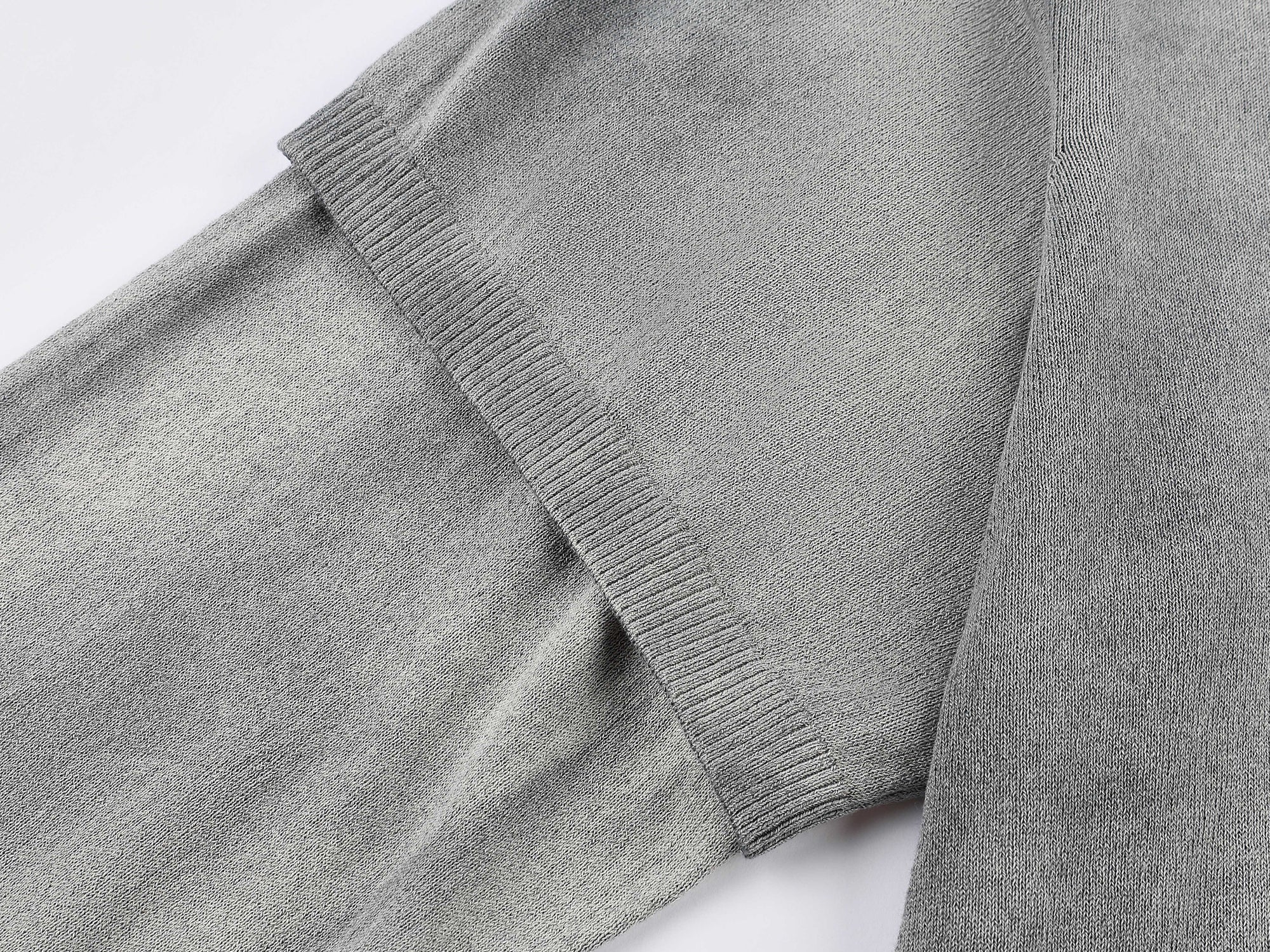 Washed knit-layered look dress