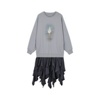 Conch ice cream panel dress