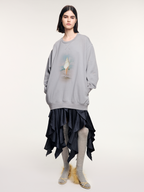 Conch ice cream panel dress