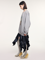 Conch ice cream panel dress
