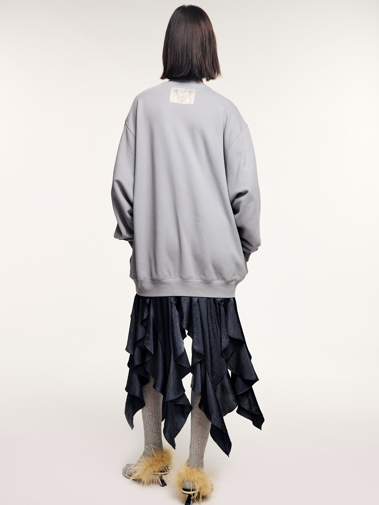 Conch ice cream panel dress