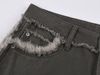 Fleece trim utility pants