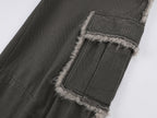Fleece trim utility pants