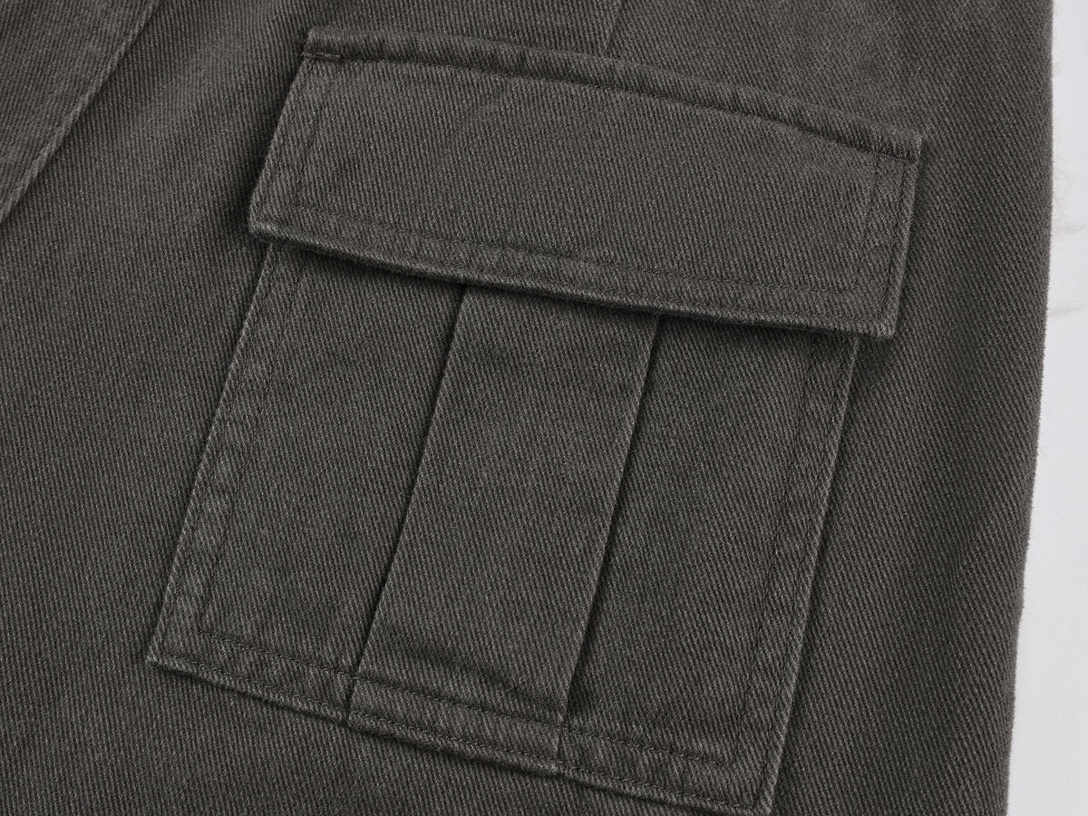 Fleece trim utility pants