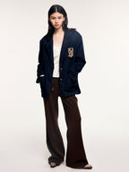Flare knit pants