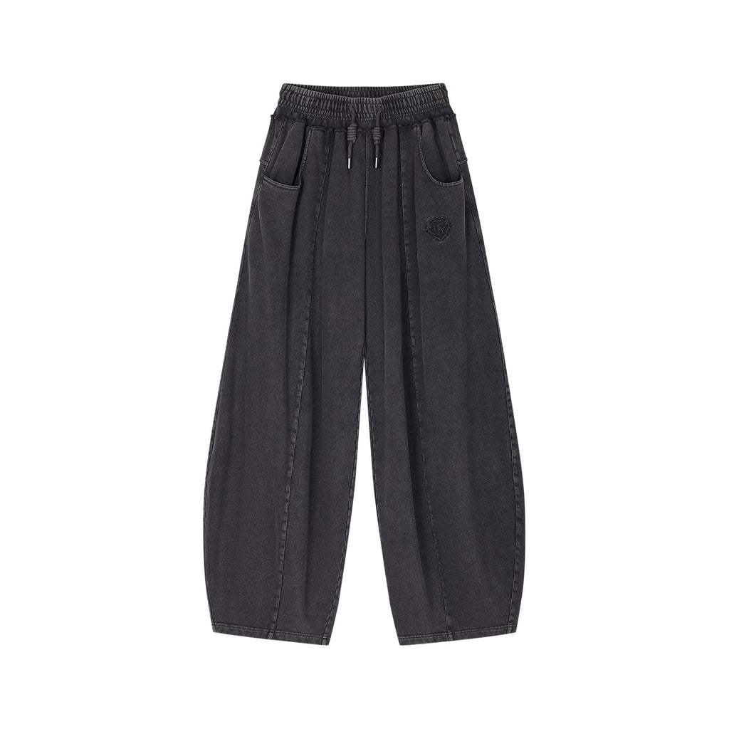 Washed balloon sweatpants