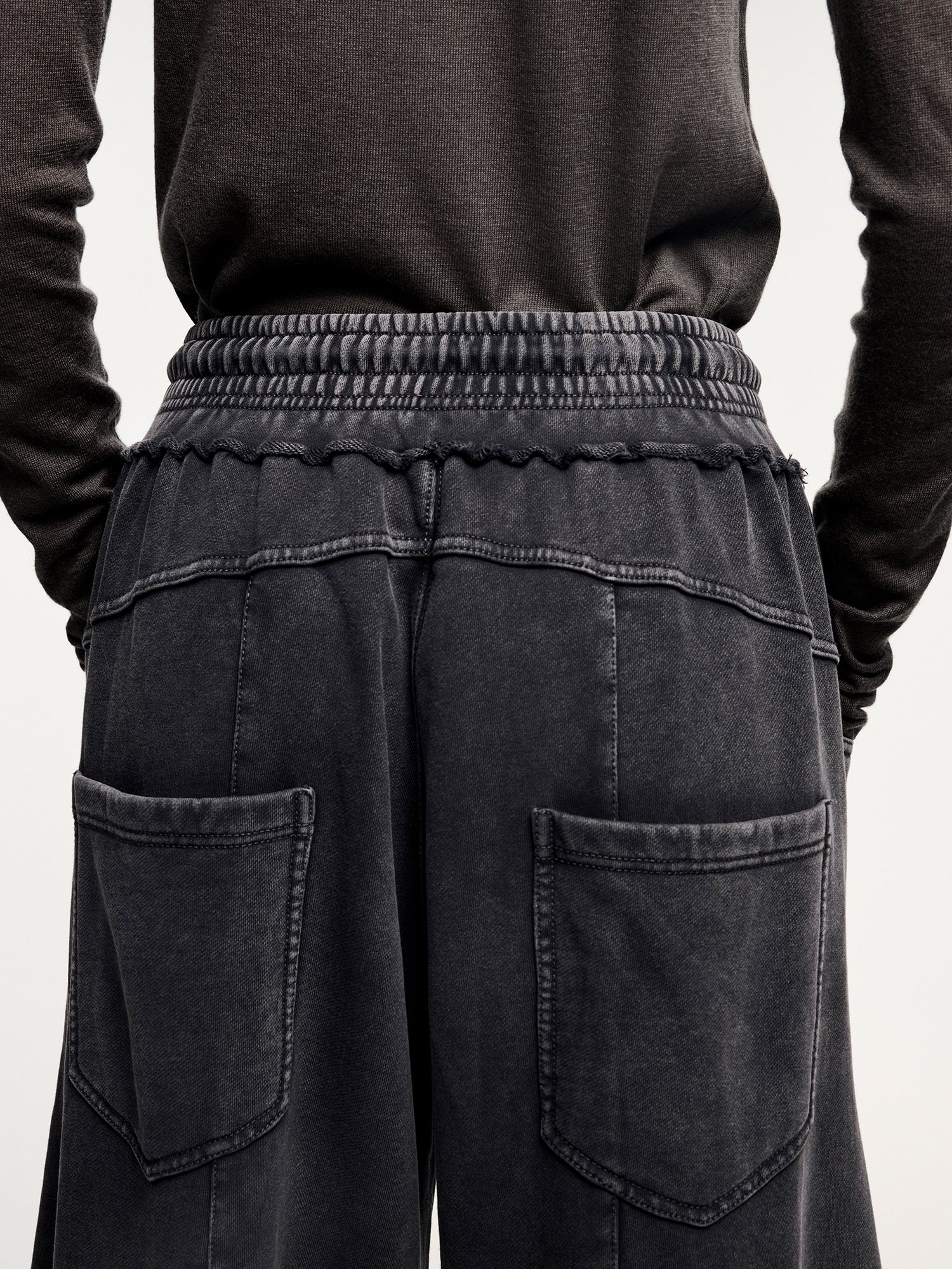 Washed balloon sweatpants