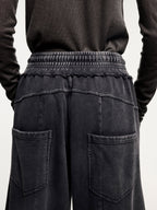 Washed balloon sweatpants