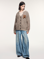 Rhinestone balloon jeans