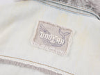 Faux fur panelled denim jacket