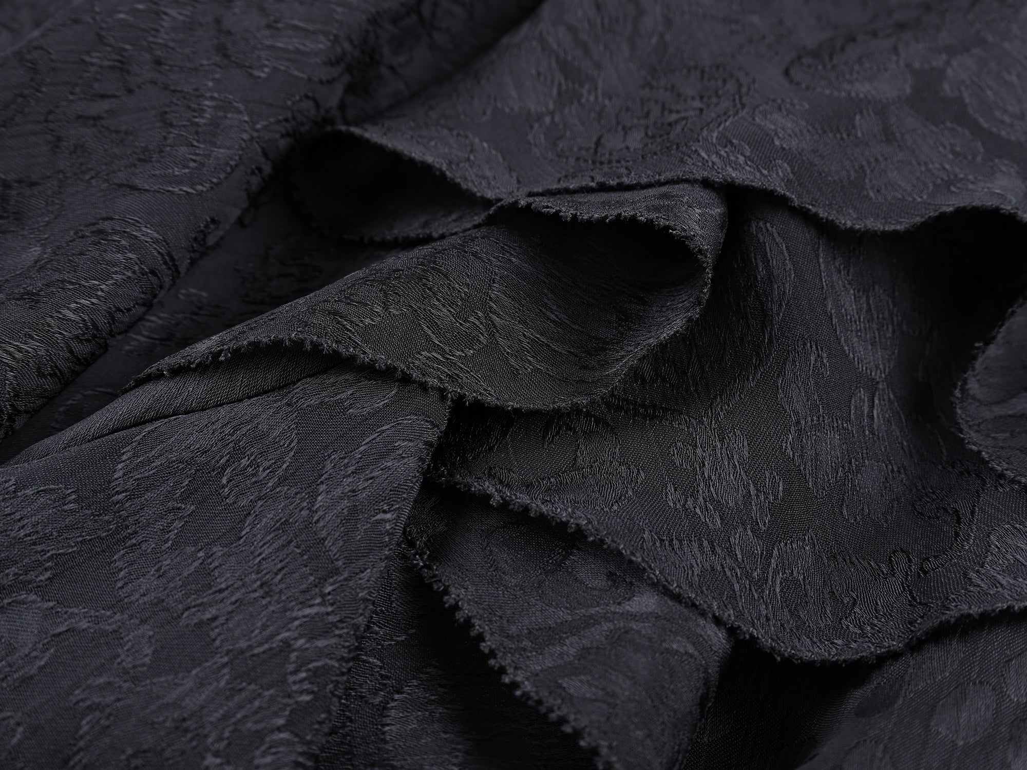 Ruffle jacquard skirt