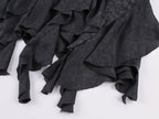Ruffle jacquard skirt