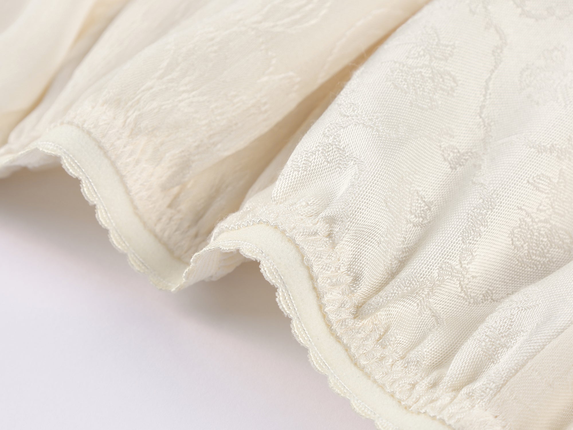 Ruffle jacquard skirt