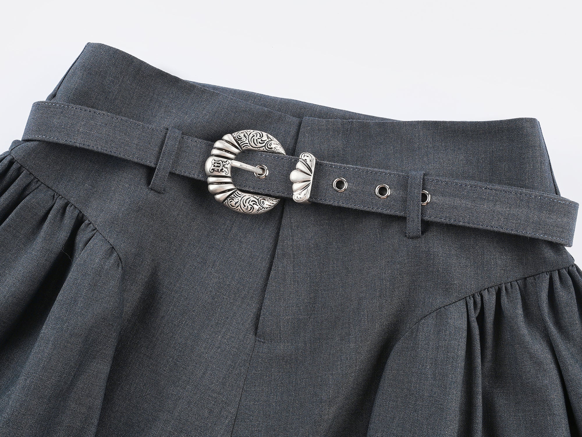 Fine wool puff skirt