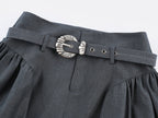 Fine wool puff skirt
