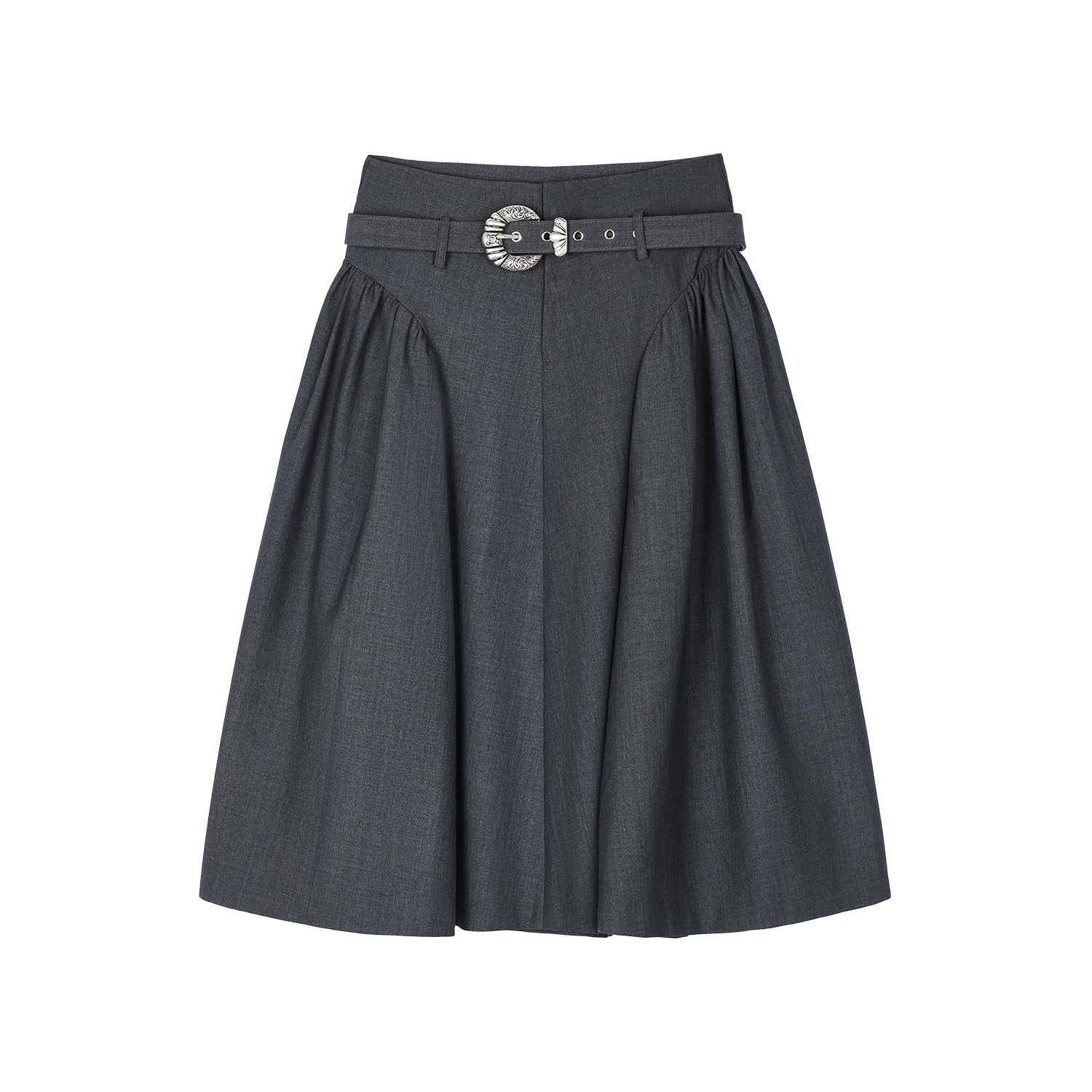 Fine wool puff skirt